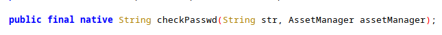 checkPassword is native fuck